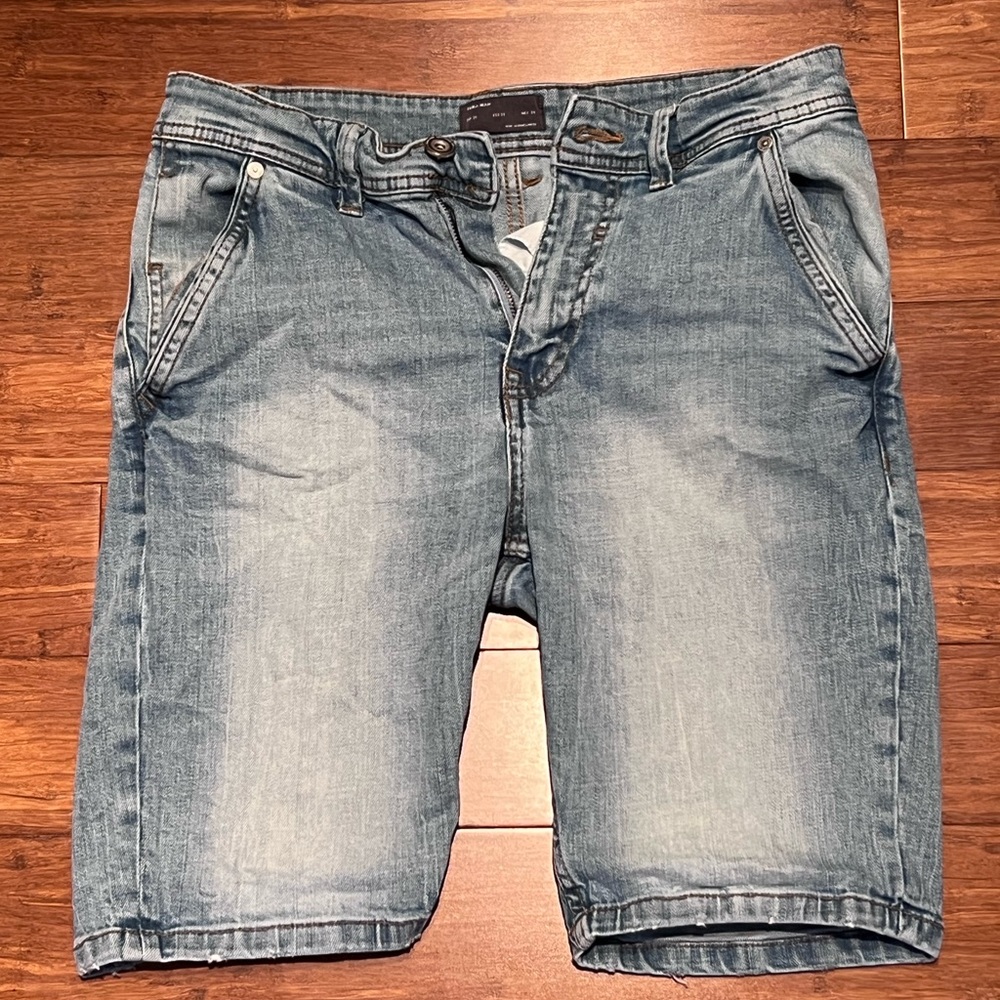 Zara Light Blue Jean Shorts for Men